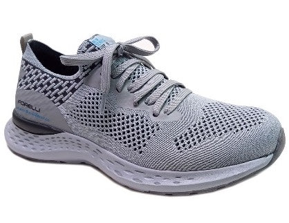 Hazar 48901G wide fit men's grey trainer by Forelli